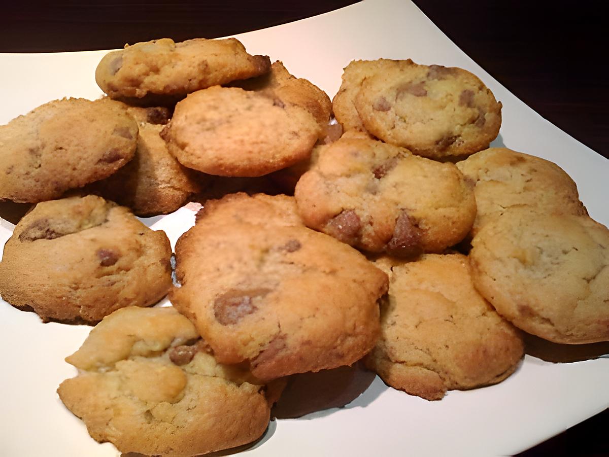 recette Cookies au chocolat au lait