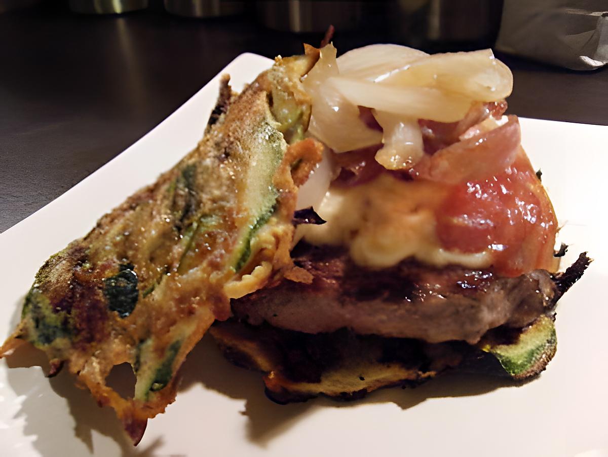 recette Hamburger aux galettes de légumes