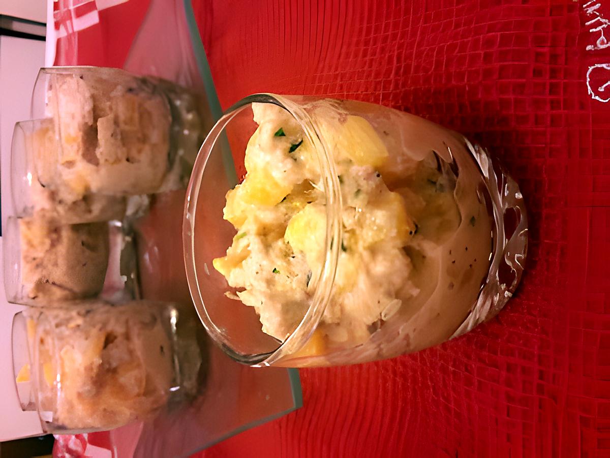 recette verrine thon pêche