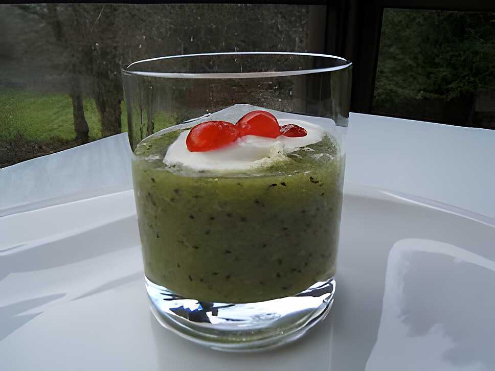 recette Soupe de kiwi au chocolat blanc