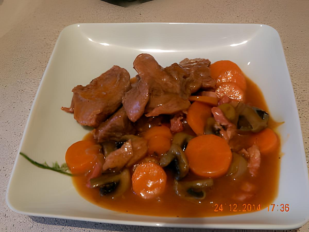 recette Veau marengo