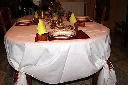 recette Déco de table pour Noël et menu