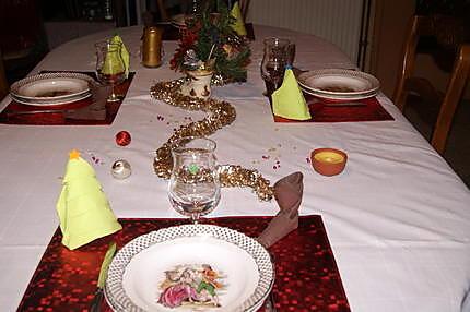 recette Déco de table pour Noël et menu