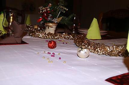 recette Déco de table pour Noël et menu