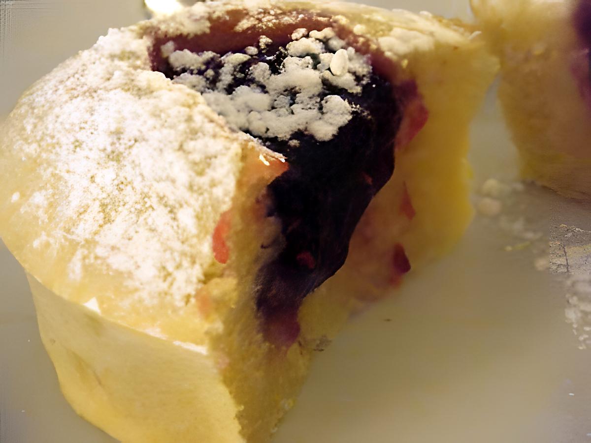 recette Moelleux amande au coeur de framboise