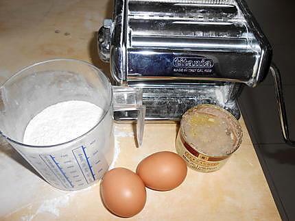 recette RAVIOLI AU FOIE GRAS