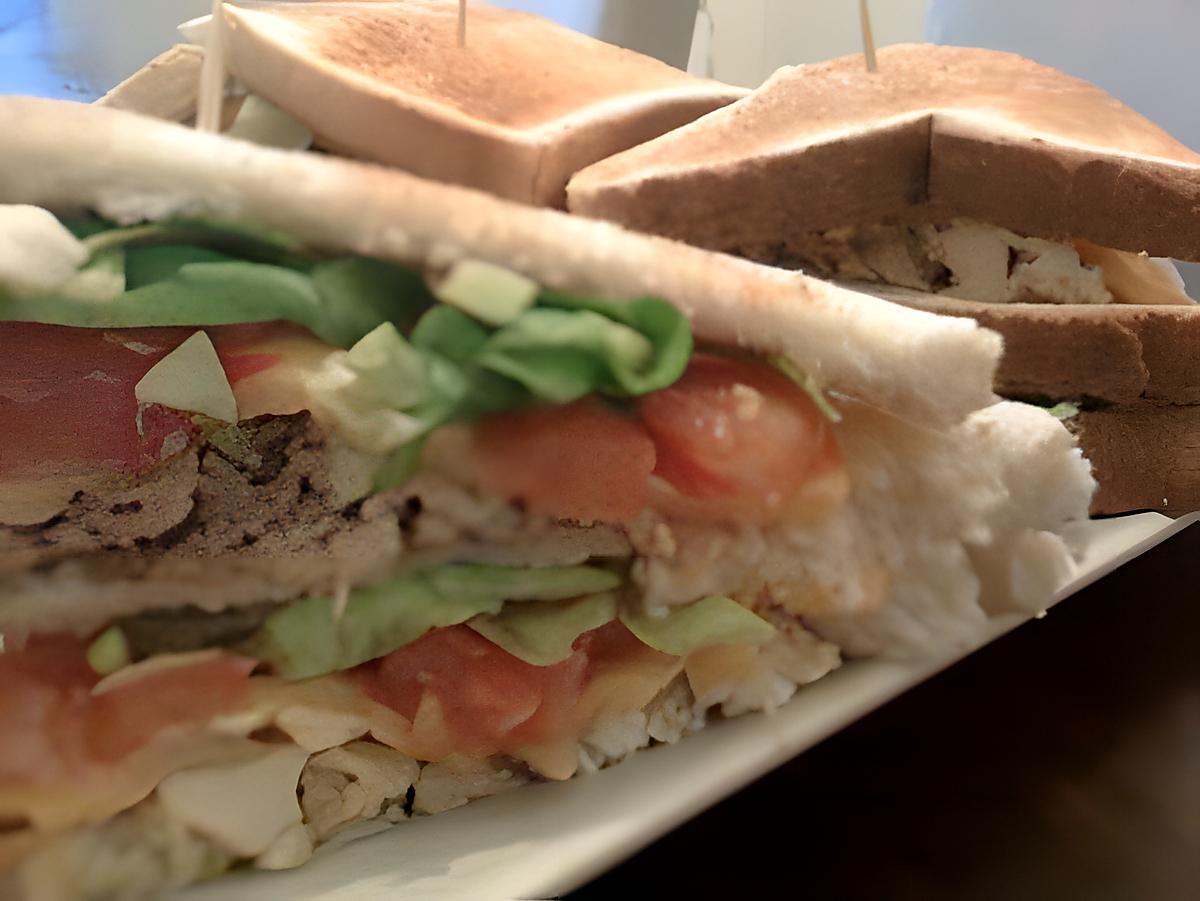 recette le véritable Club sandwich