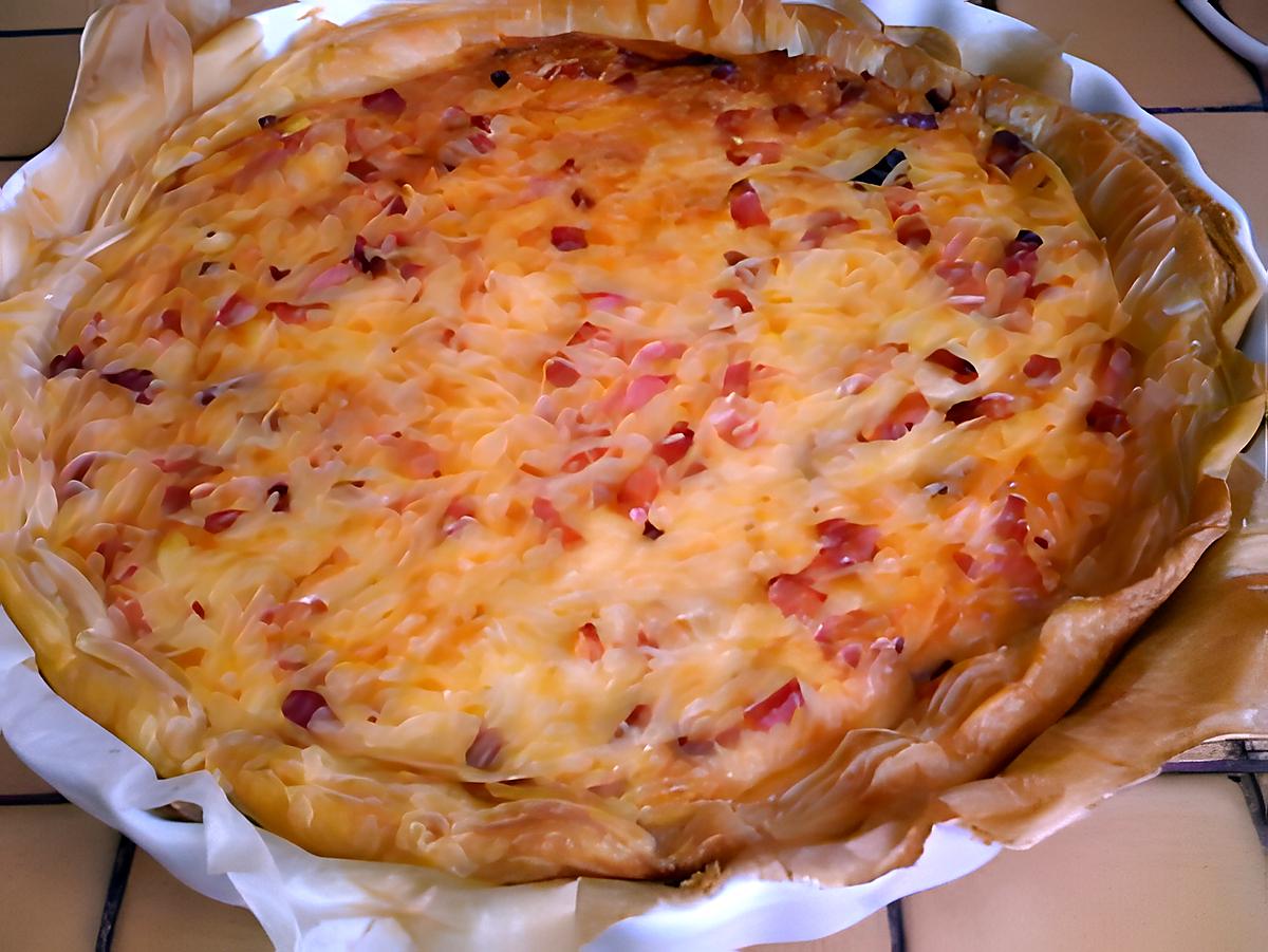 recette Quiche lorraine fromagère