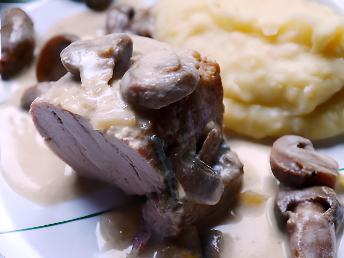 recette Filet Mignon sauce roquefort et champignons