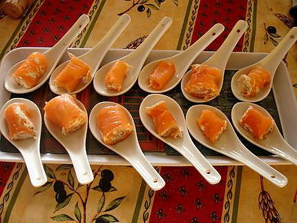 recette bouchées de saumon au mascarpone et au citron vert