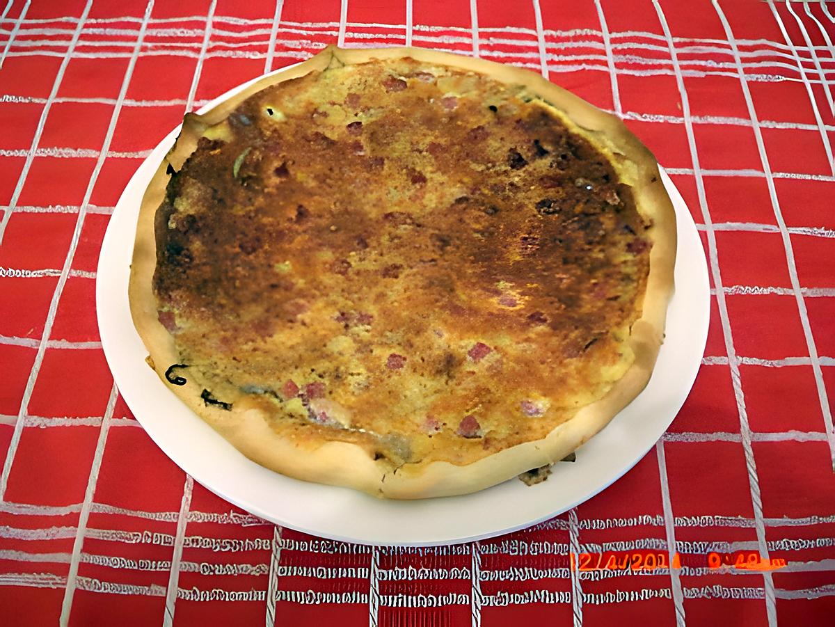 recette Tarte Jambon - Echalote