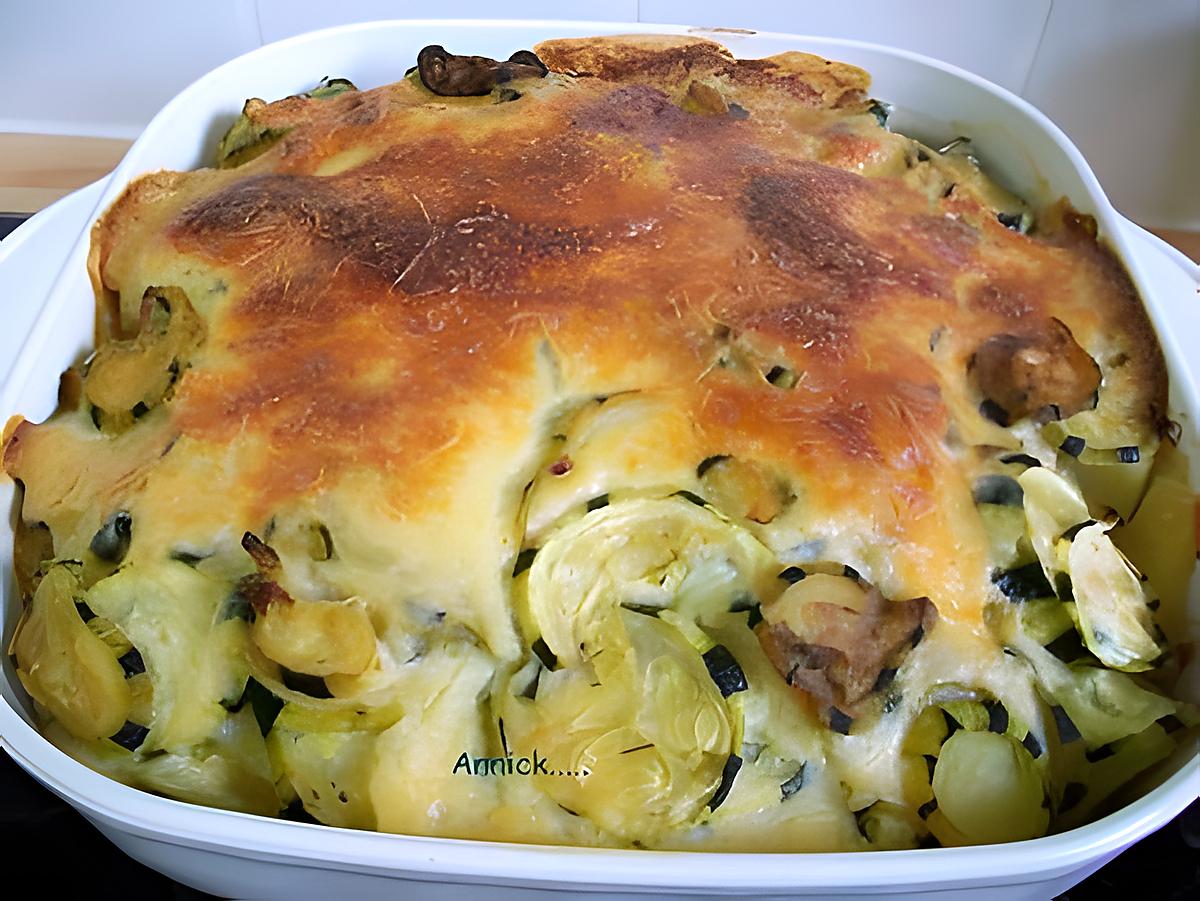 recette gratin pommes de terre-courgettes