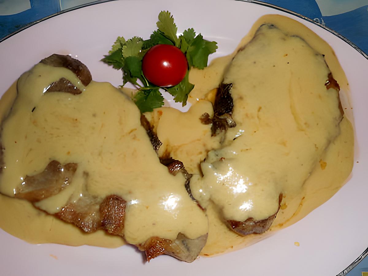 recette Cote de porc échine sauce robert