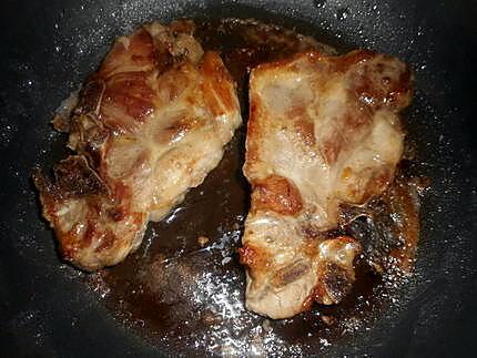recette Cote de porc échine sauce robert