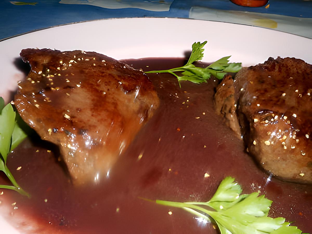 recette Pavé de cerf sauce poivrade