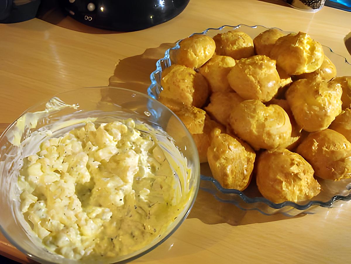 recette GOUGERES AUX CREVETTES