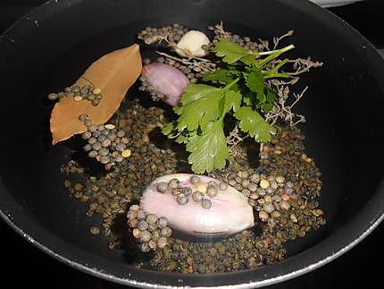 recette COTECHINO LENTILLES ET FOIE GRAS