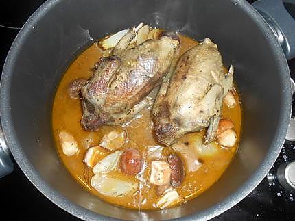 recette PIGEONS ROTIS EN COCOTTE