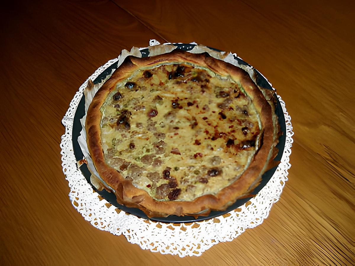 recette Tarte viande hachée au curry