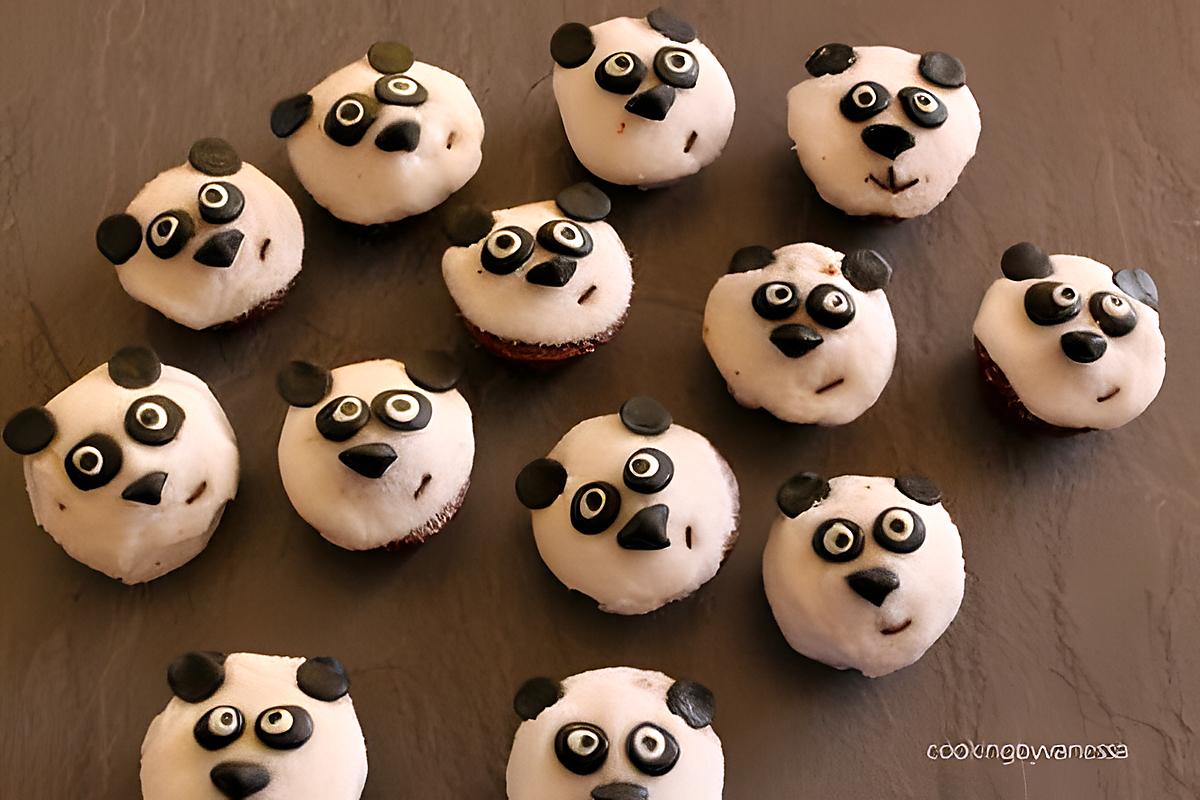 recette Mini panda muffins