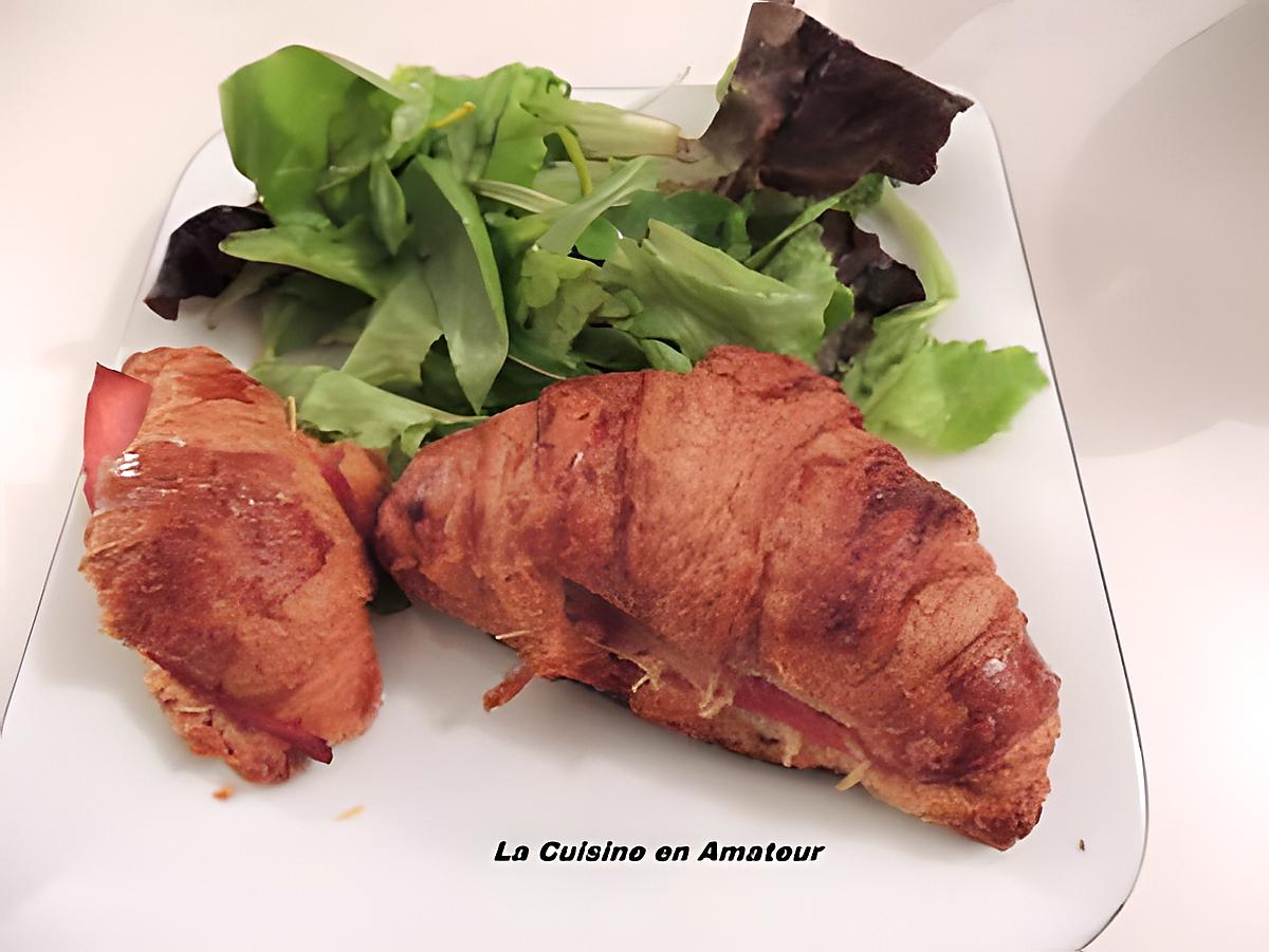 recette Croissants jambon fromage