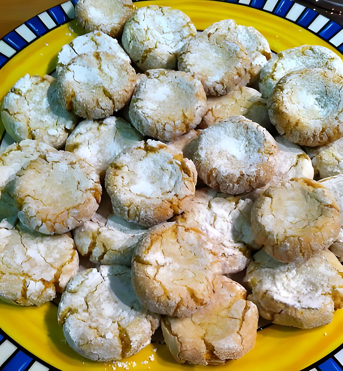 recette Petits gâteaux légers amande et citron... Souvenir du Maroc !