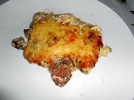 recette GRATIN D'ENDIVES ET CHAMPIGNONS