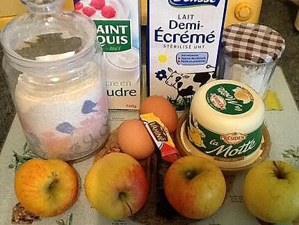 recette Gateau invisible aux pommes (thermomix)