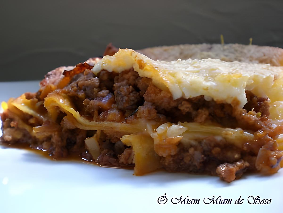 recette LASAGNE BOLOGNAISE