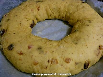 recette Gâteau des rois aux fruits confits