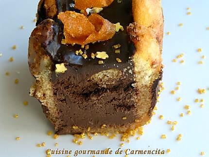 recette Bûche chocolat, gelée et zestes d'orange à la bière