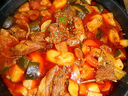 recette Tajine d agneau aux 5 légumes et citrons confits