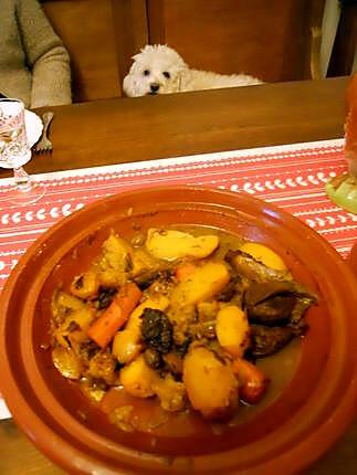 recette TAJINE D'AGNEAU AUX FRUITS SECS