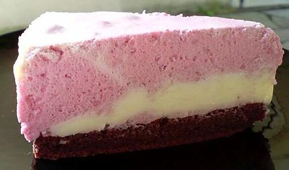 recette Bavarois à la framboise et au chocolat blanc