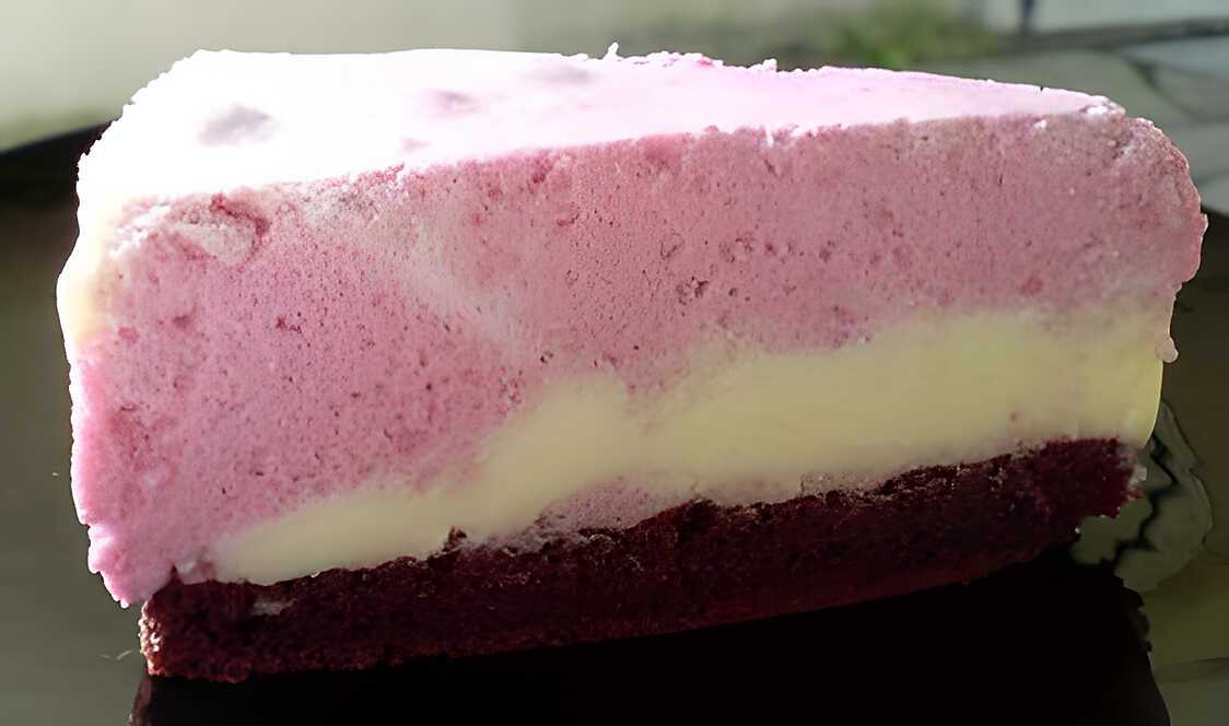 Bavarois à la framboise et au chocolat blanc