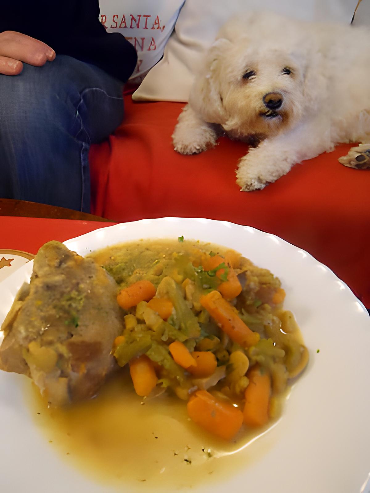 recette COLLIER D'AGNEAU AVEC SES PETITS LEGUMES