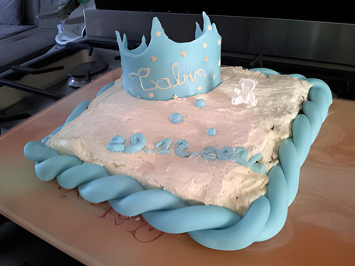 recette Notre deuxieme gateau pour feter la naissance de notre fils