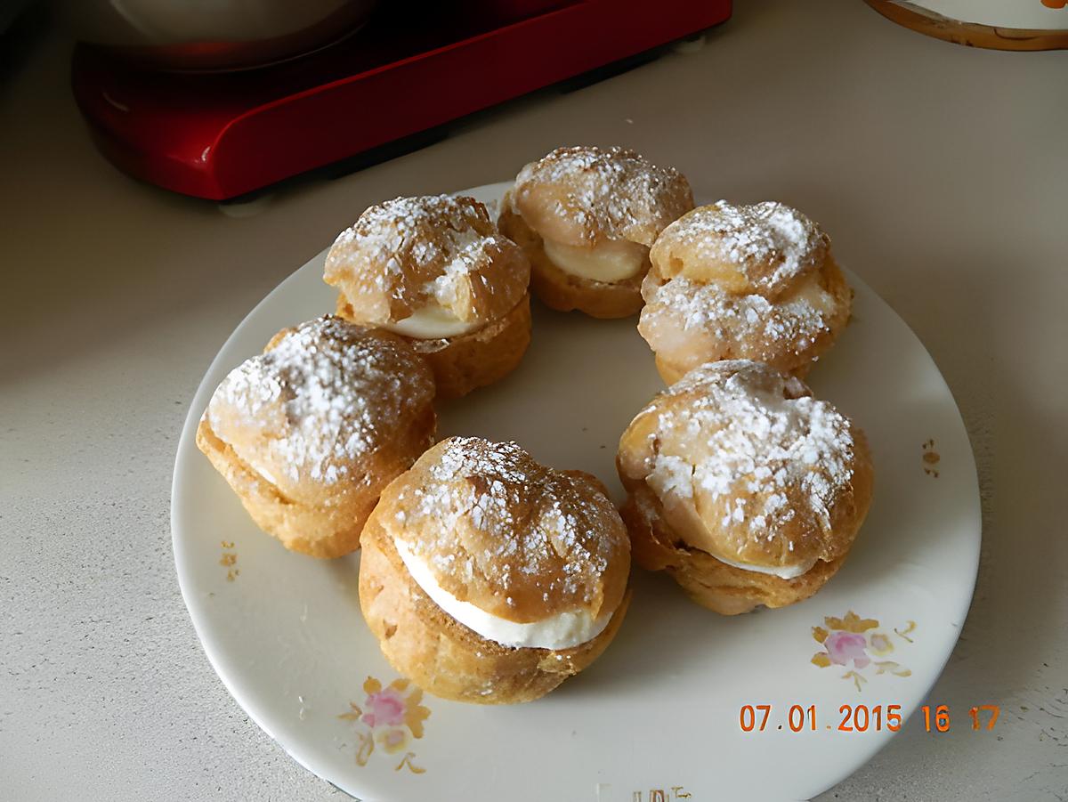 recette Choux chantilly