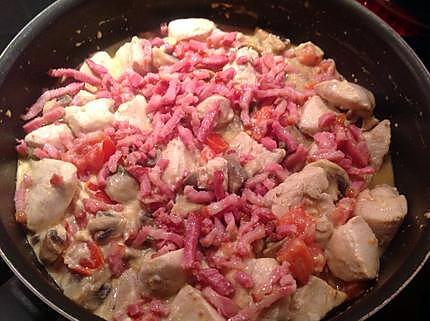 recette Pennes au poulet et philadelphia