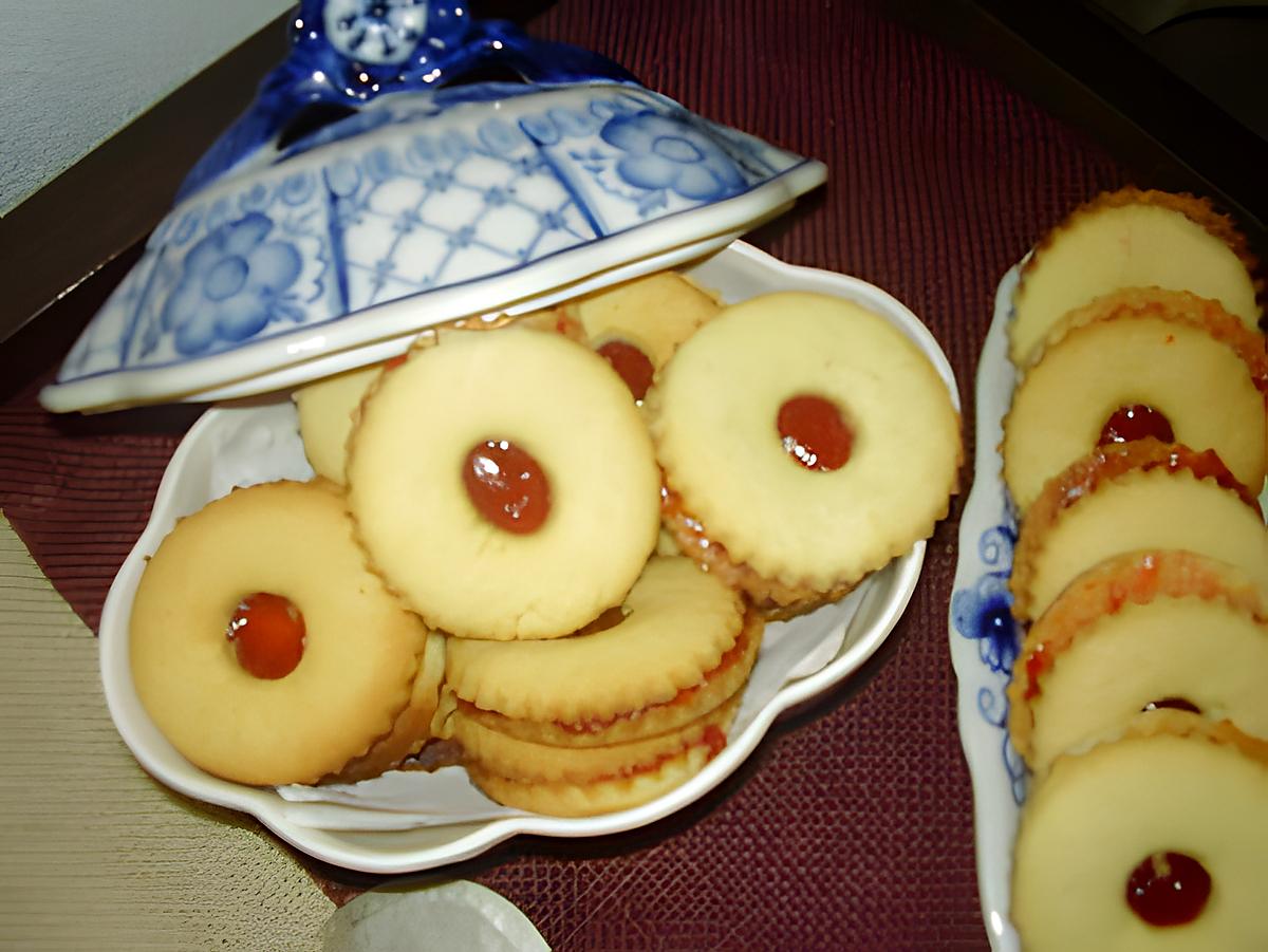 recette Sablés citronnés à la framboise