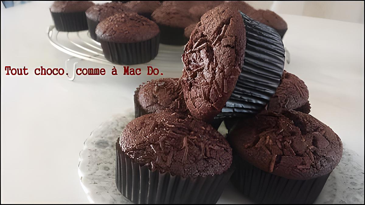 recette Muffins tout choco comme ceux du mac.Do