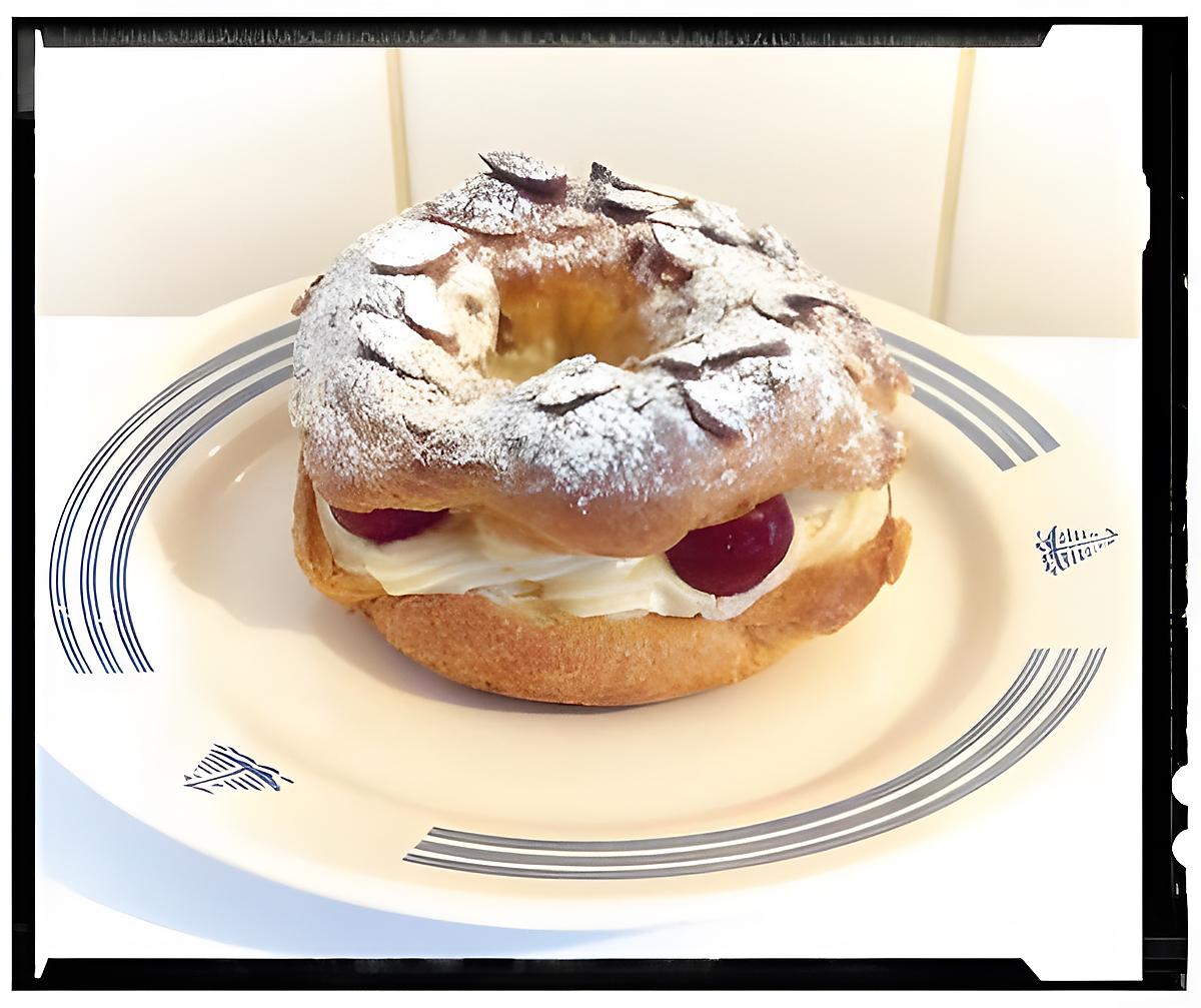 recette paris brest revisité saveur punch et cerises confites