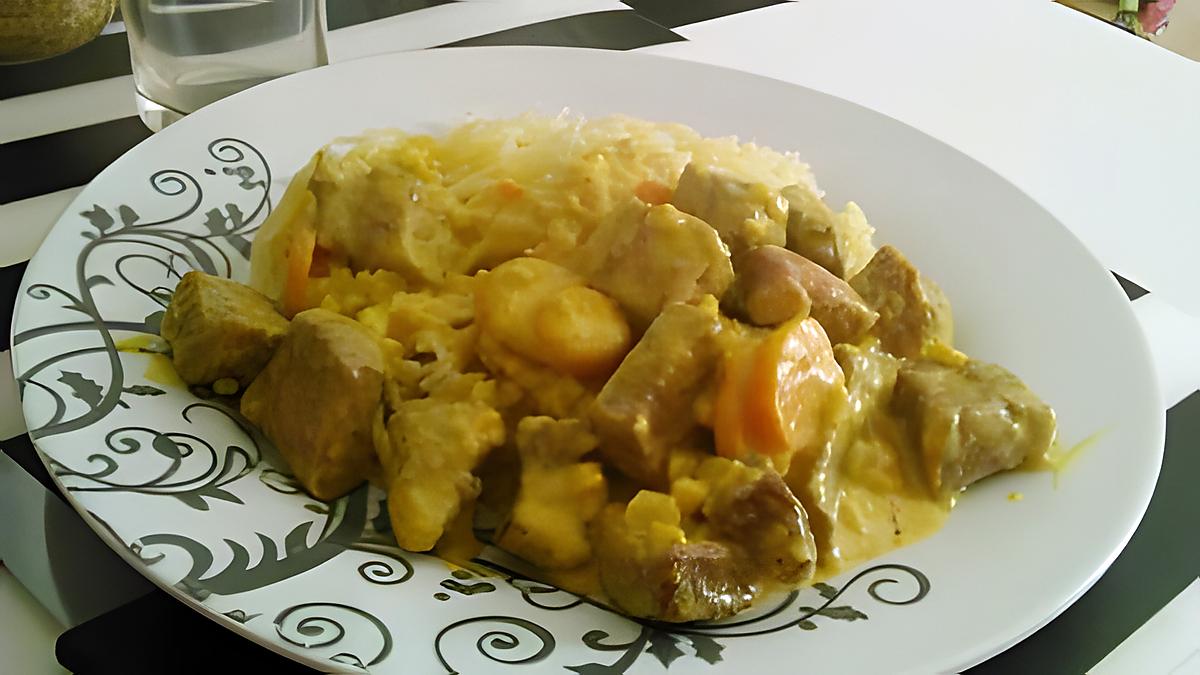 recette Porc au curry