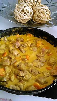 recette Porc au curry