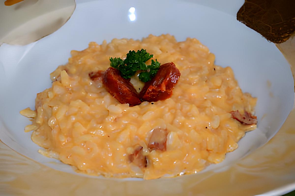 recette Risotto au chorizo