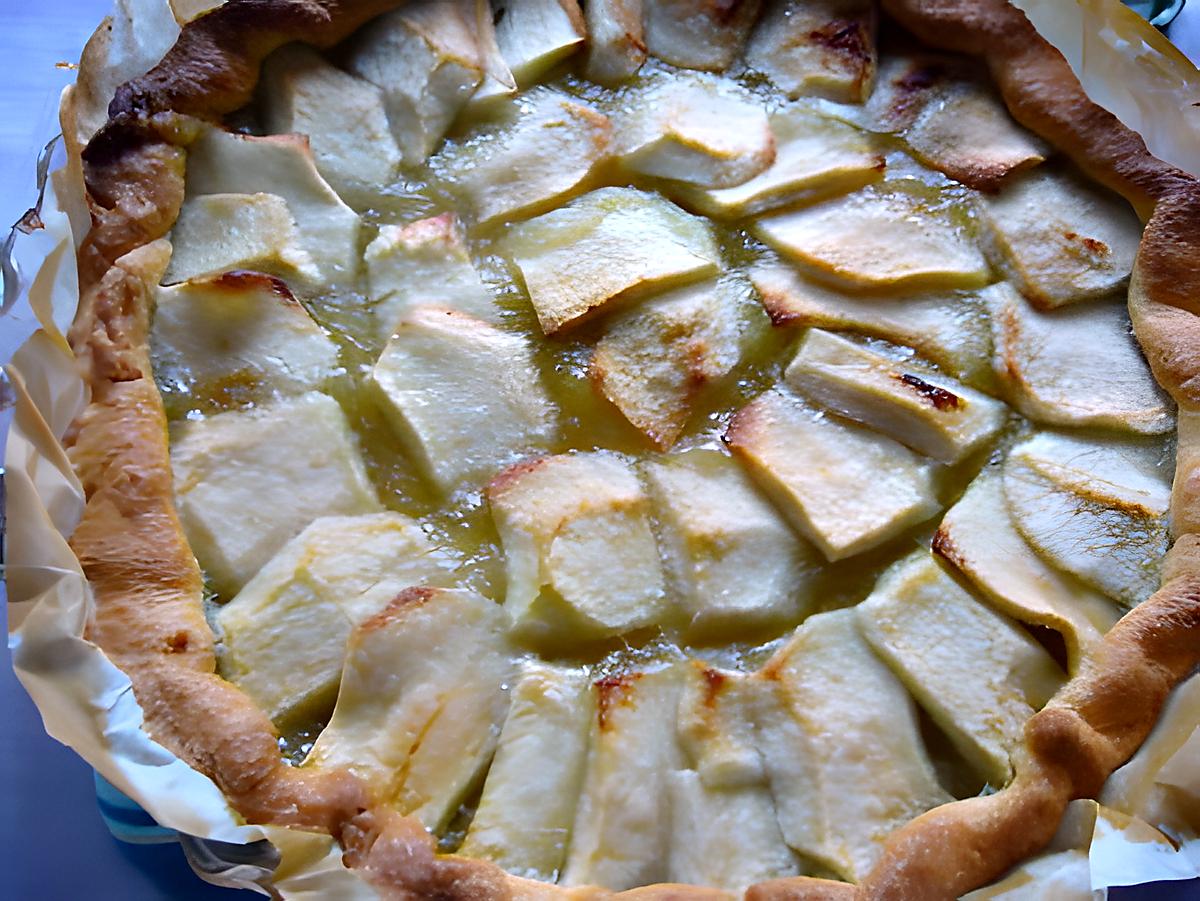 recette Tarte pommes rhubarbes