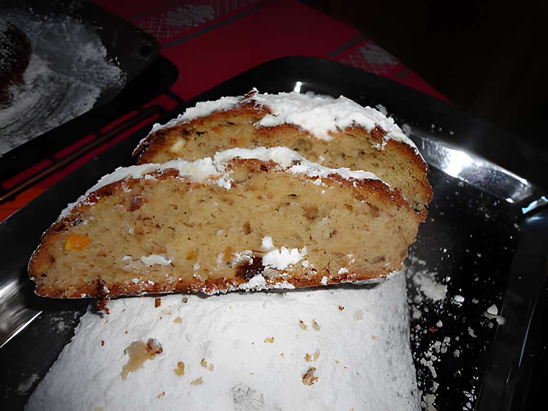 Recette de LE CHRISTOLLEN ou gateau de noel allemand