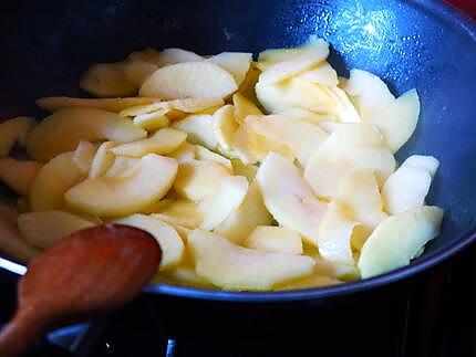 recette GALETTE pommes / chocolat