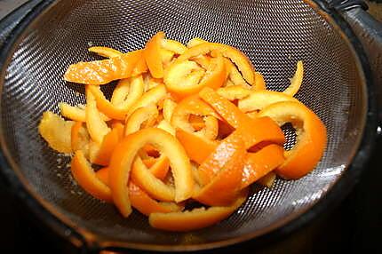 recette Ecorces d'oranges confites