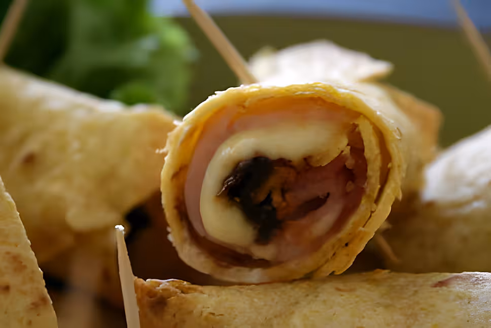 recette Roulés bacon - mozzarella - tomate séchée